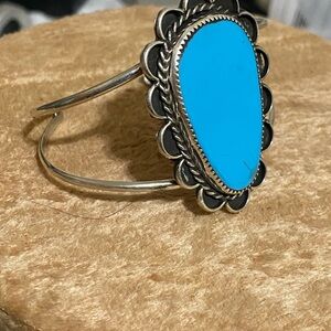 Native American Gilbert Nez ('47-2007) Turquoise Cuff